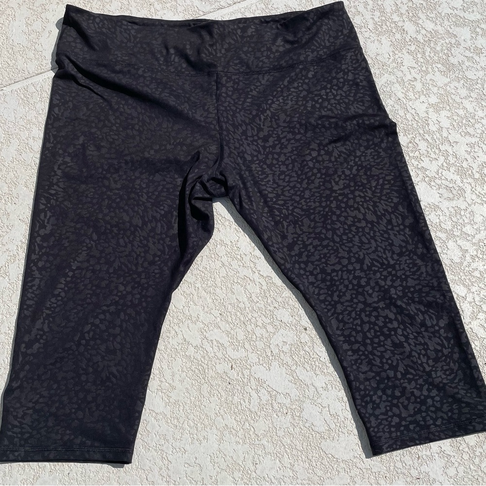 Black on Black Leopard Leggings